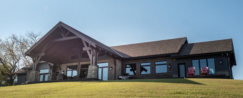 Muriel Lake project by Cornerstone Timberframes